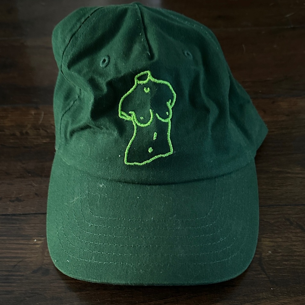 Vada Green Embroidered Hat
